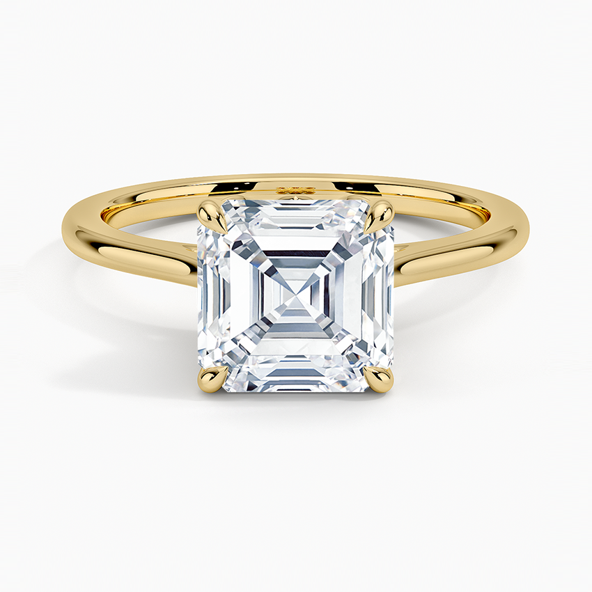 Petal Solitaire Engagement Ring