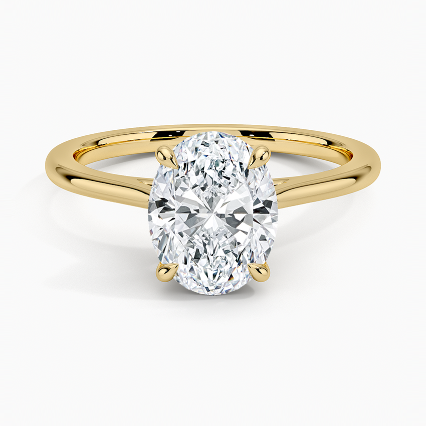 Petal Solitaire Engagement Ring