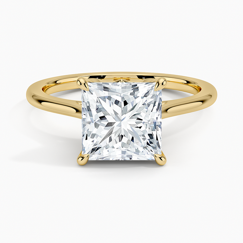 Petal Solitaire Engagement Ring