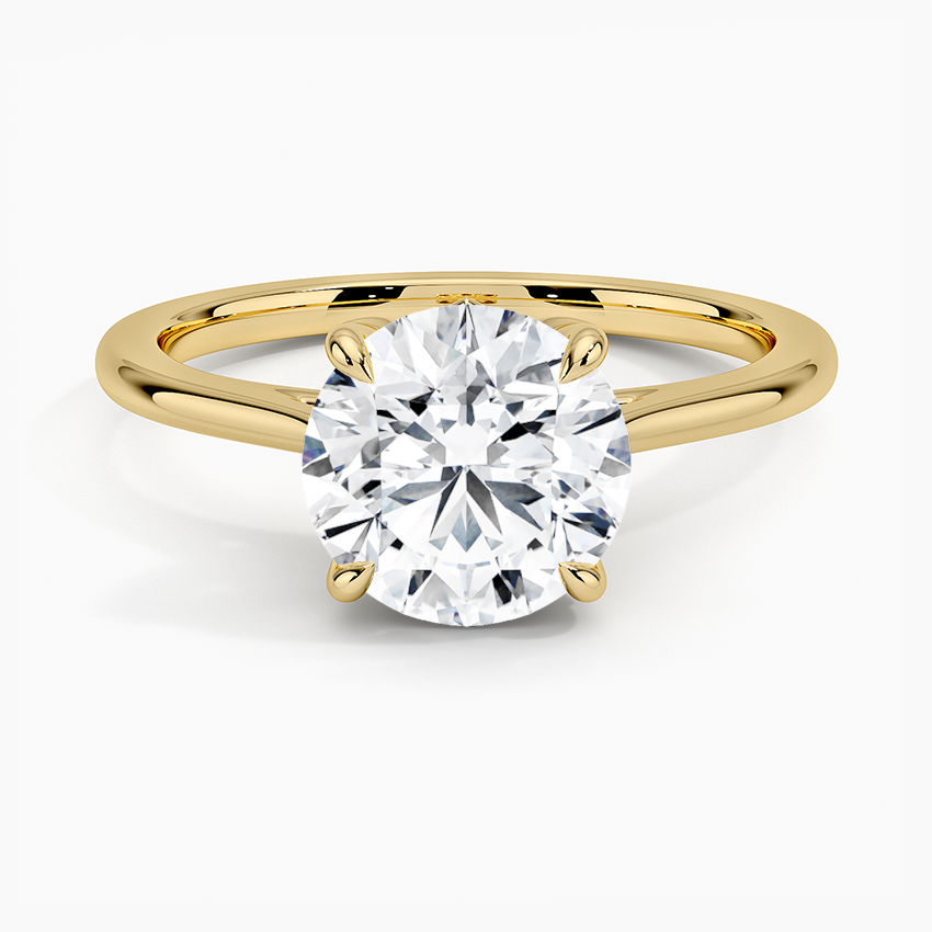 Petal Solitaire Engagement Ring