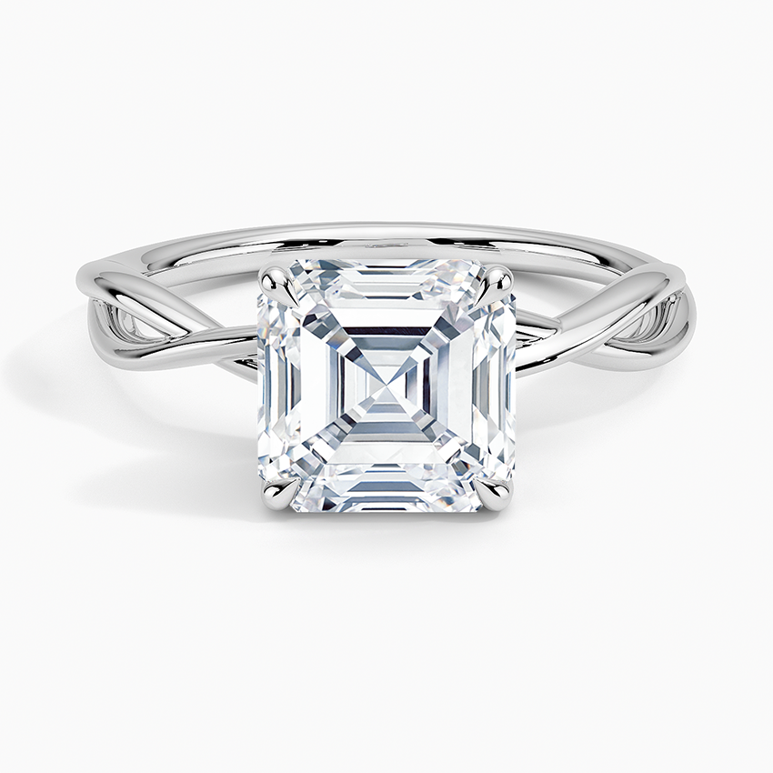 Alya Twist Solitaire Engagement Ring