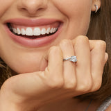 Chamise Diamond Engagement Ring in white gold