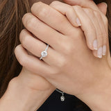 Primrose Diamond Engagement Ring in white gold