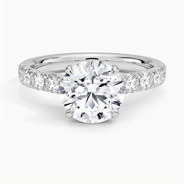 Anthology Half-Coverage Diamond Engagement Ring