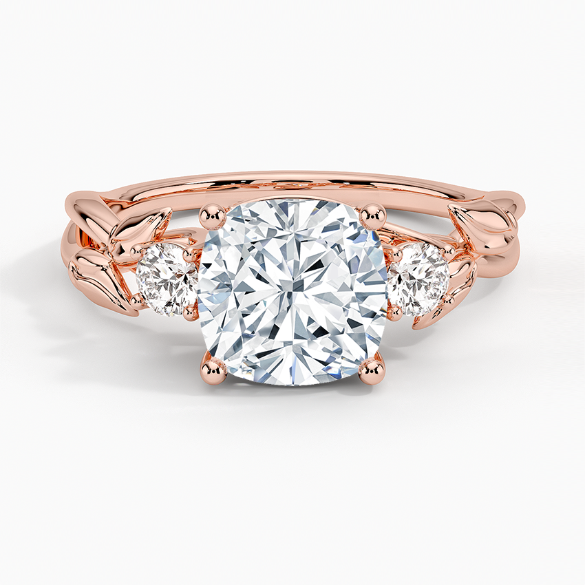 Budding Willow Three Stone Diamond Engagement Ring