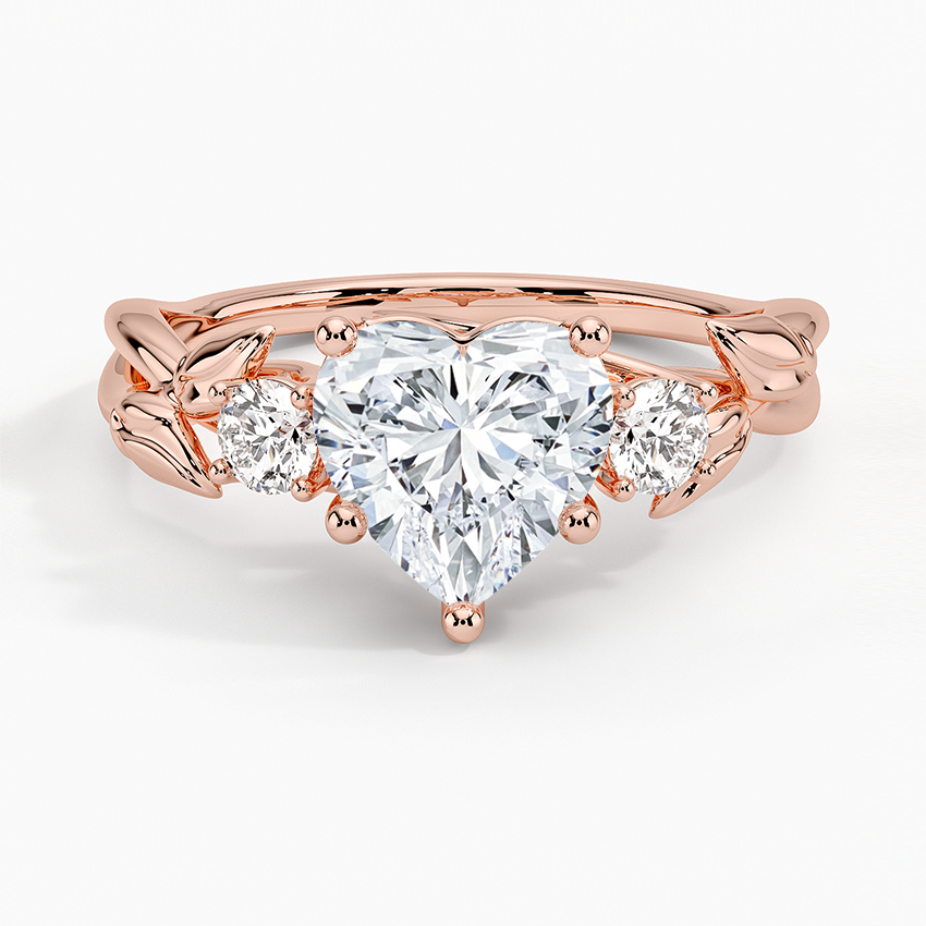 Budding Willow Three Stone Diamond Engagement Ring