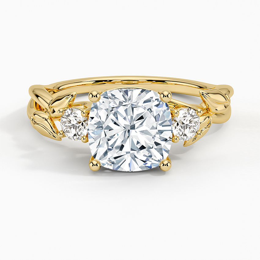 Budding Willow Three Stone Diamond Engagement Ring