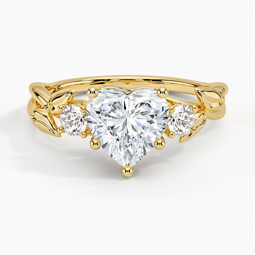 Budding Willow Three Stone Diamond Engagement Ring