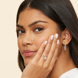 Viviana Half-Coverage Diamond Engagement Ring — image 2