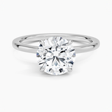 Secret Halo Diamond Engagement Ring