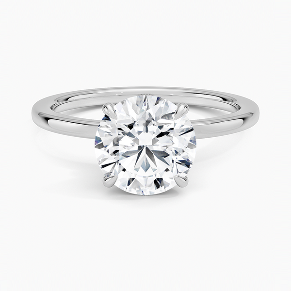 Secret Halo Diamond Engagement Ring