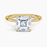 Secret Halo Diamond Engagement Ring