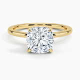 Secret Halo Diamond Engagement Ring