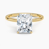 Secret Halo Diamond Engagement Ring