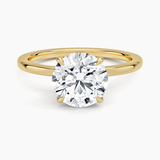 Secret Halo Diamond Engagement Ring