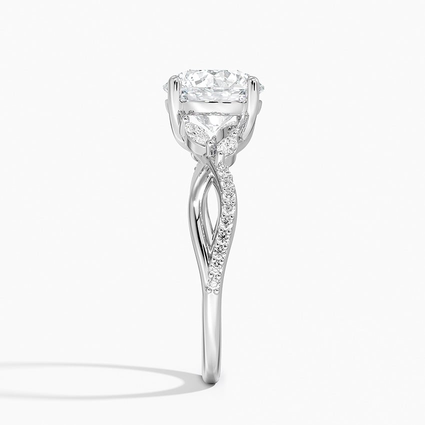 Petite Twisted Willow Diamond Engagement Ring
