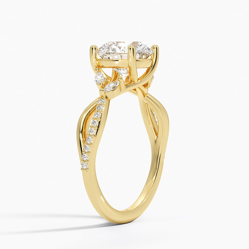 Petite Twisted Willow Diamond Engagement Ring