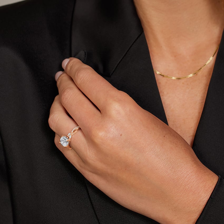 Petite Twisted Willow Diamond Engagement Ring