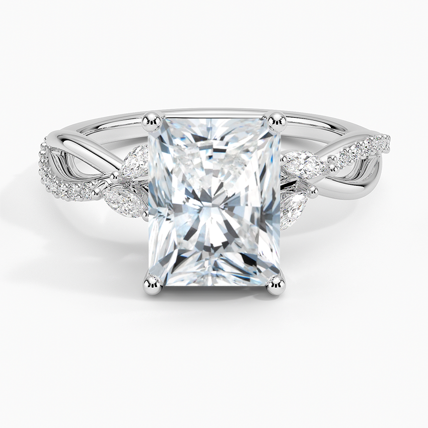 Petite Twisted Willow Diamond Engagement Ring