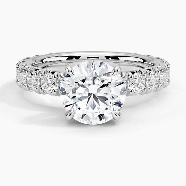 Ellora Three-Quarter Coverage Diamond Engagement Ring