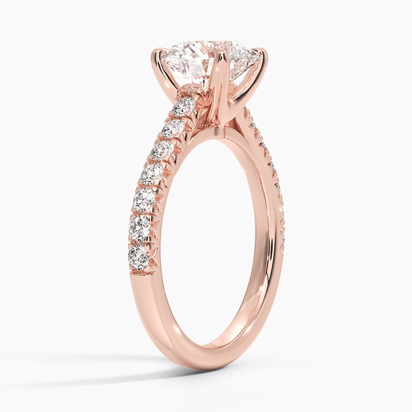Sienna Half Coverage Diamond Engagement Ring