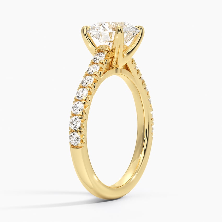 Sienna Half Coverage Diamond Engagement Ring