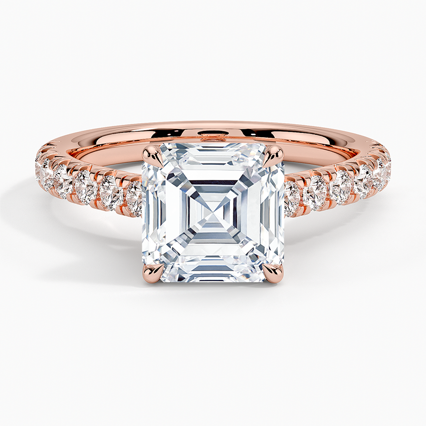 Sienna Half Coverage Diamond Engagement Ring