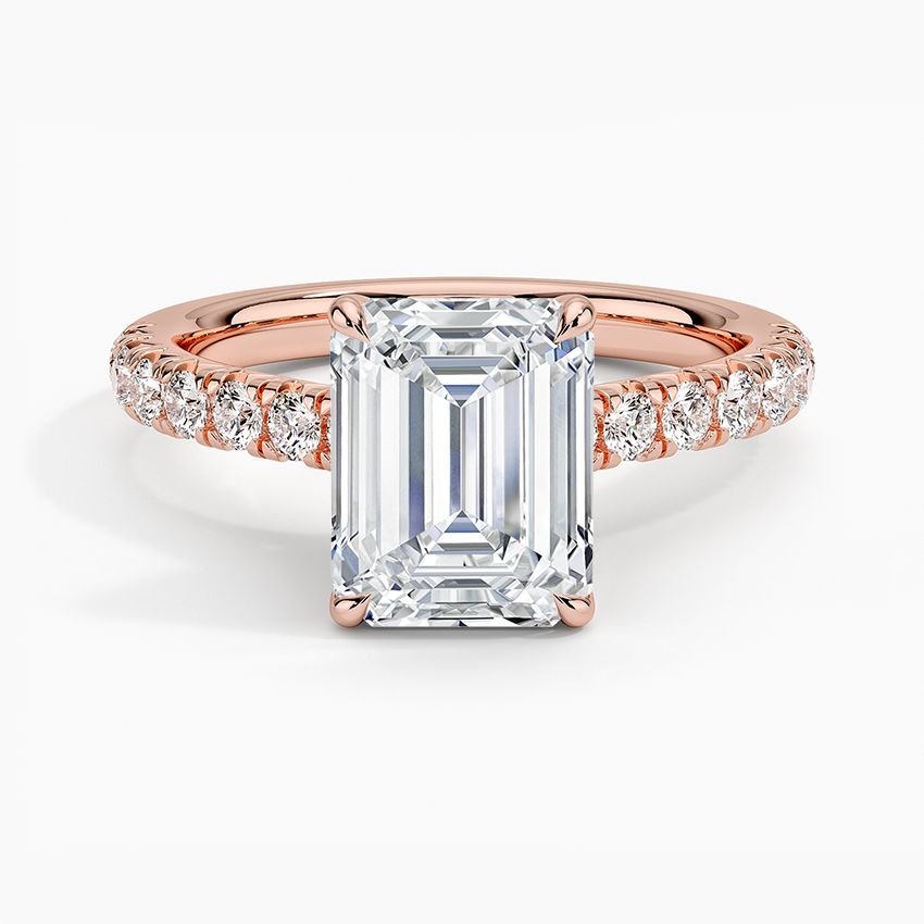 Sienna Half Coverage Diamond Engagement Ring