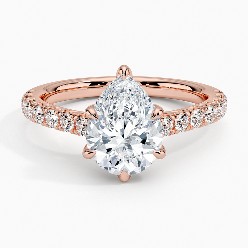 Sienna Half Coverage Diamond Engagement Ring