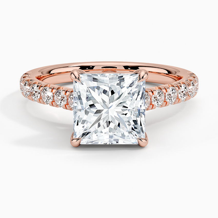 Sienna Half Coverage Diamond Engagement Ring