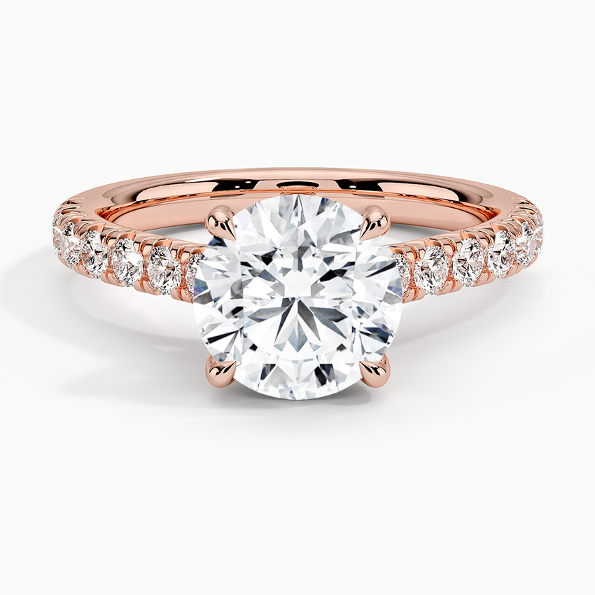 Sienna Half Coverage Diamond Engagement Ring
