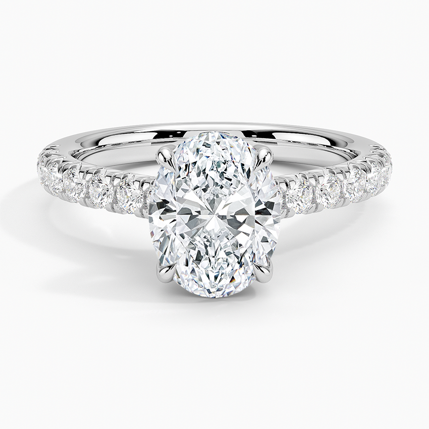 Sienna Half Coverage Diamond Engagement Ring