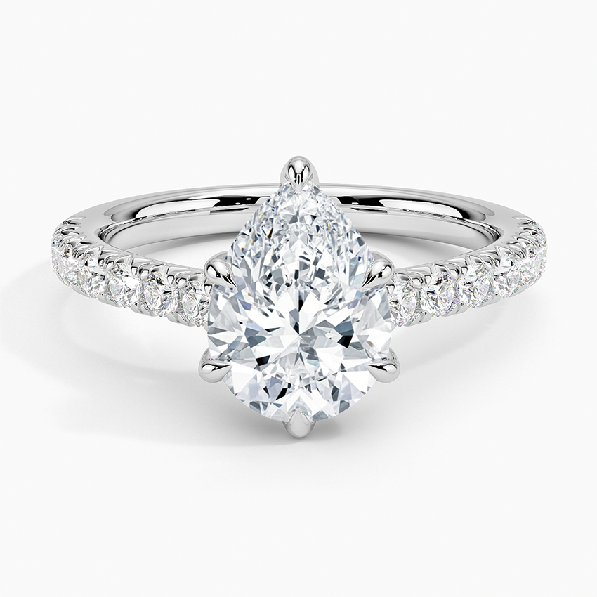 Sienna Half Coverage Diamond Engagement Ring