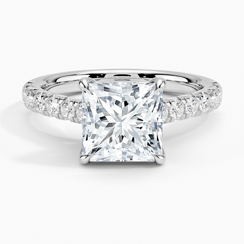 Sienna Half Coverage Diamond Engagement Ring