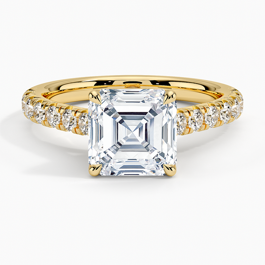 Sienna Half Coverage Diamond Engagement Ring