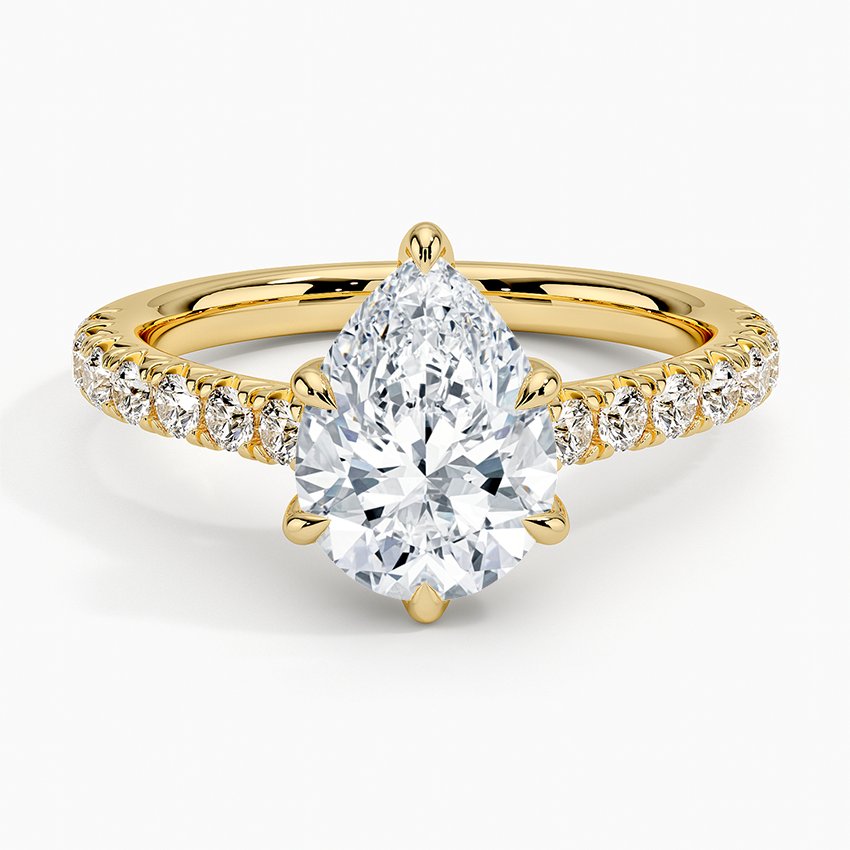 Sienna Half Coverage Diamond Engagement Ring