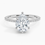 Perfect Fit Half-Coverage Hidden Halo Diamond Engagement Ring