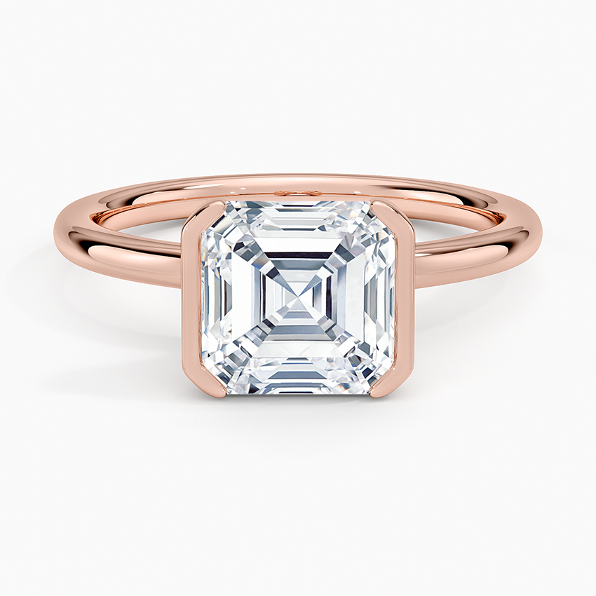Annika Half Bezel Solitaire Engagement Ring