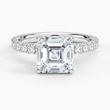 Grand Perfect Fit Three-Quarter Diamond Engagement Ring