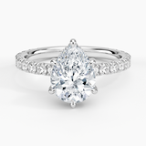Grand Perfect Fit Three-Quarter Diamond Engagement Ring