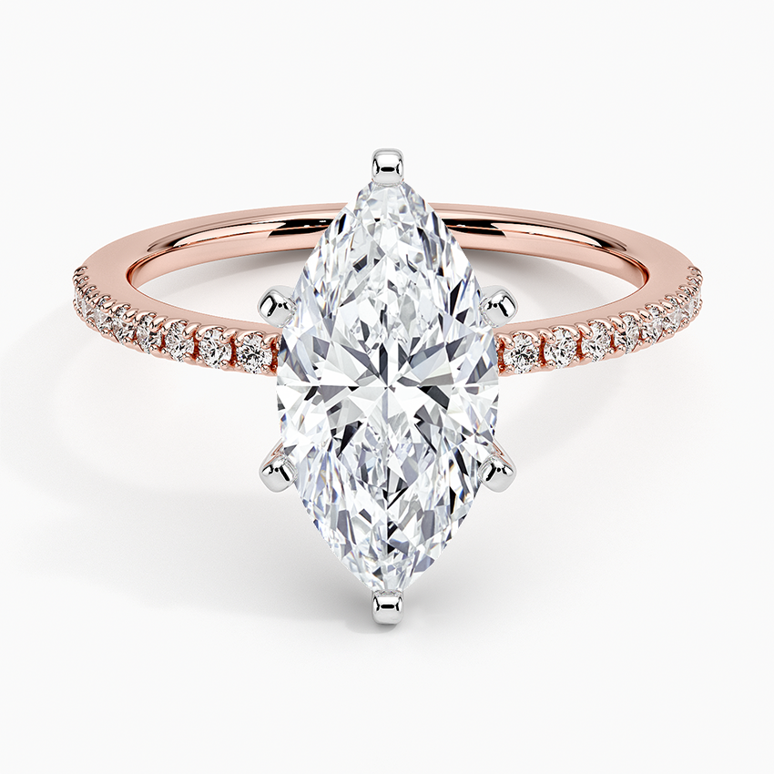Ballad Half Coverage Diamond Engagement Ring