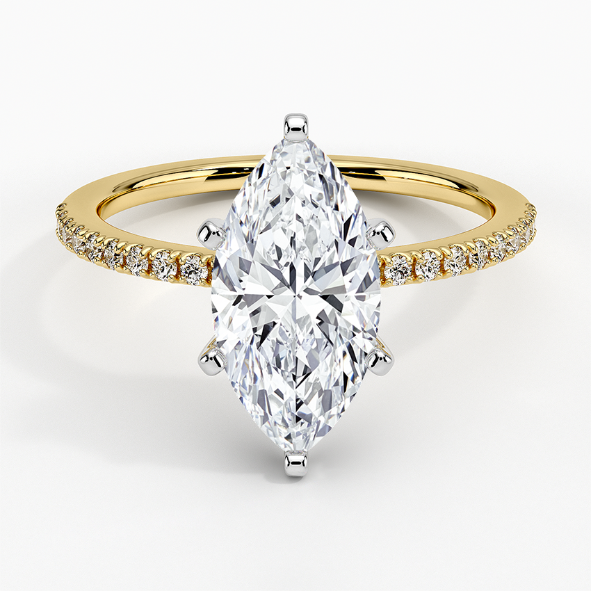 Ballad Half Coverage Diamond Engagement Ring