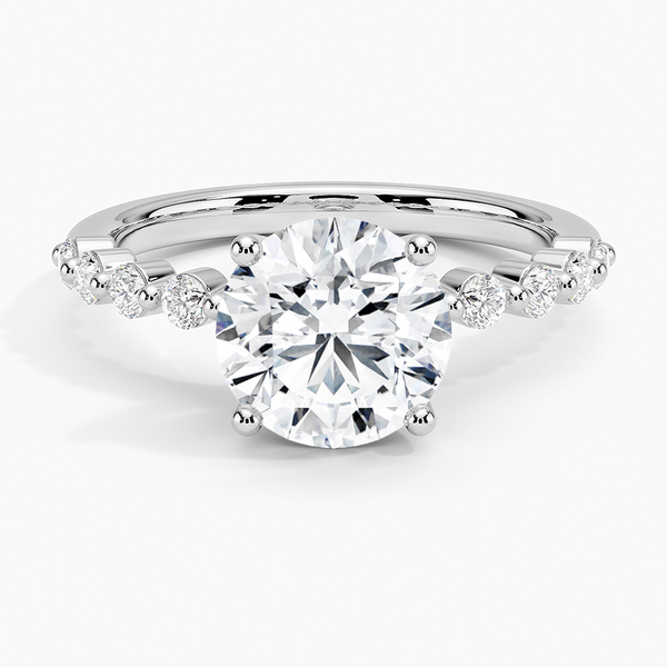 Marseille Half Coverage Diamond Engagement Ring