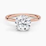 Adorned Mixed Metal Diamond Engagement Ring