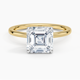Adorned Mixed Metal Diamond Engagement Ring