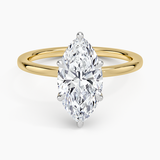 Adorned Mixed Metal Diamond Engagement Ring
