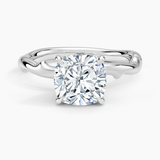 Rose Thorn Hidden Accent Diamond Engagement Ring