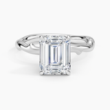 Rose Thorn Hidden Accent Diamond Engagement Ring