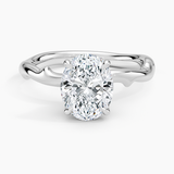 Rose Thorn Hidden Accent Diamond Engagement Ring