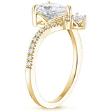 Nouveau Diamond Engagement Ring in yellow gold